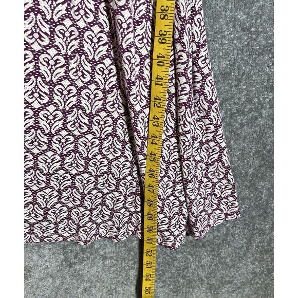 Soft Surroundings Long Sleeve V-Neck Belted Maxi Dress Womens Size Large Purple - Picture 6 of 6